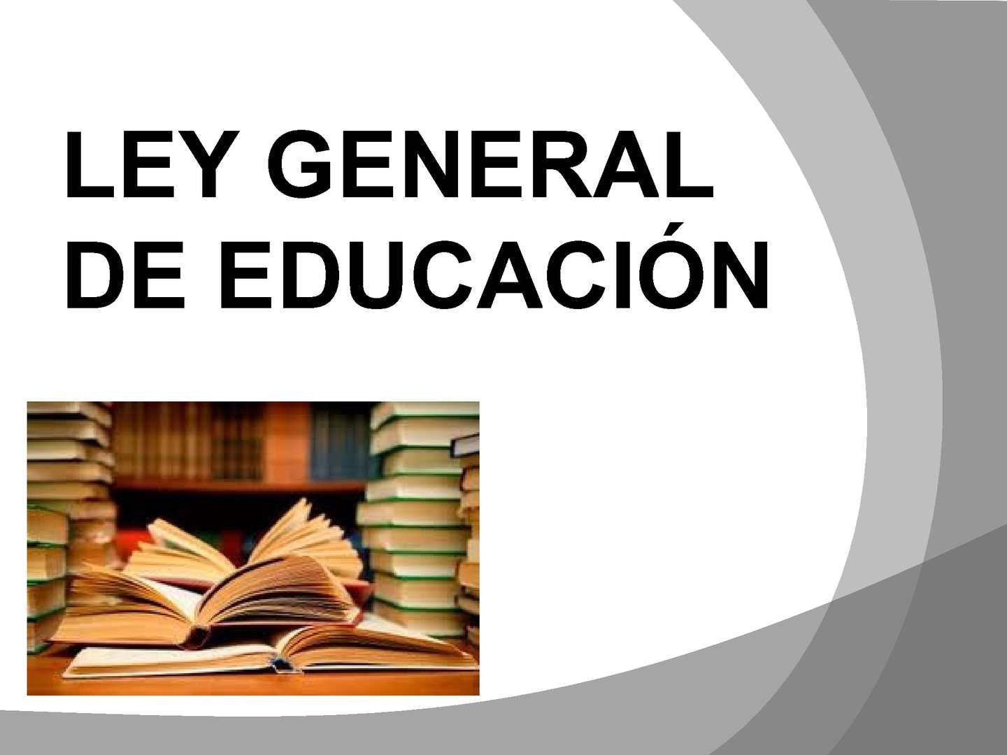 Interactuando Sobre La Ley General De Educación 66-97.